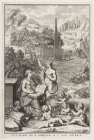 KG 12317
<br/>
Titelpagina van de reizen van Aubry de la Motraye.
<br/>
<em>Picart, Bernard (1673-1733)</em>